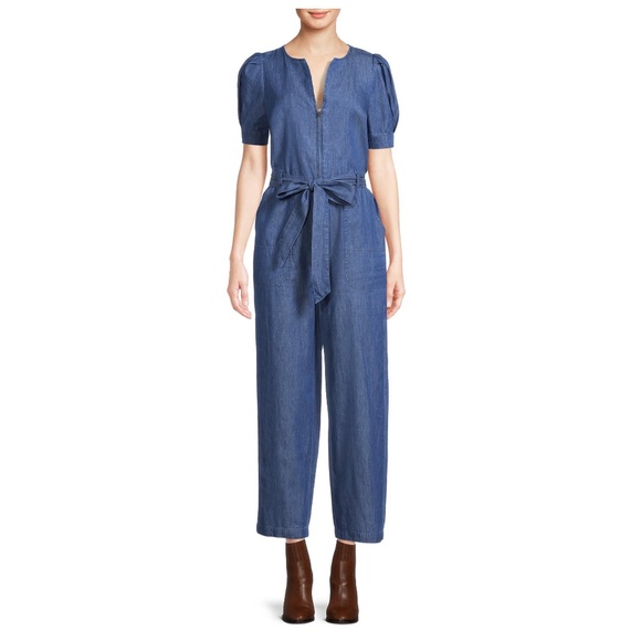 Chambray Jumpsuit NWT - Picture 2 of 3